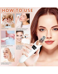 3-in-1 USB Rechargeable Blackhead Remover | Facial Pore Vacuum & Deep Cleansing Device